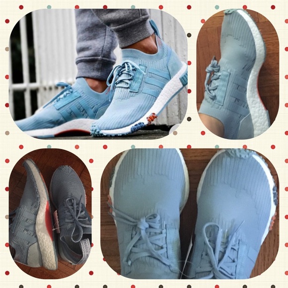 Adidas Women’s NMD Racer PK Baby Blue Sneaker - Picture 2 of 5